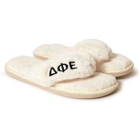 Sorority Shop Delta Phi Epsilon Fuzzy Slippers Women