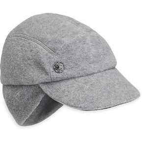 Gaiam Women's Cozy Fleece Hat - Ponytail Hats for Women - Built-In Ponytail Hole, Drop-Down Flap for Keeping Ears Warm, Cap for Cold Weather - One Size Fits Most - Grey