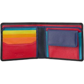 VISCONTI Spectrum Collection Gulzar Leather Wallet with RFID and Tap and Go SP61 Black/Hawaii