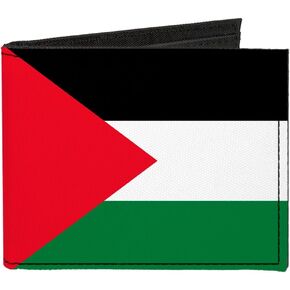 Buckle-Down Canvas Bi-fold Wallet-Palestine Flag