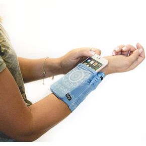 Sprigs Big Banjees Wrist Wallet (Batik Blue)
