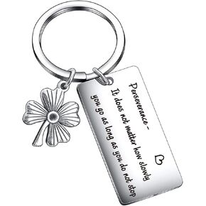 De&ai Motivational Keychain Inspirational Gift for Best Friend Keychain Friendship Gift for Affirmation Keychain Daughter Gift Christmas Gift Positive Gift Birthday Gift Perseverance Keychain