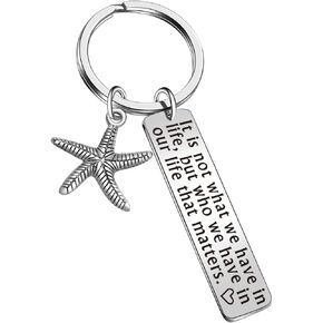 Long Distance Friendship Gift Wife Gift Daughter Jewelry Mom Keychain Cousin Gift Best Friend Jewelry
