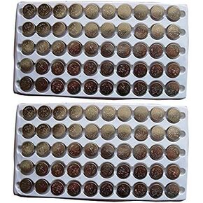 TIANQIU New 100PCS AG10 LR1130 389 LR54 Button Cell Batteries Tray