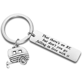 Happy Camper RV Keychain for Christmas Fan That There’s An RV Jewelry Cousin Eddie's RV Christmas Holiday Gift