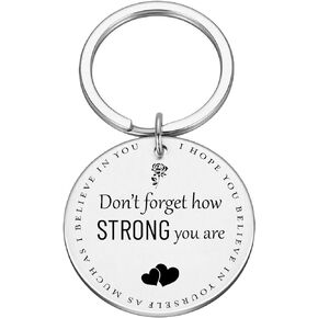 Don't Forget How Strong You Are Keychain,Mental Health Gift,You are enough,Inspiration Gift for Daughter Mom,Reminder Gift For Friend,Hug Gift,Self Love #K23