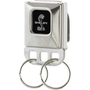Carroll Shelby Keychain, Seatbelt Buckle Keyholder, Shelby Cobra Split