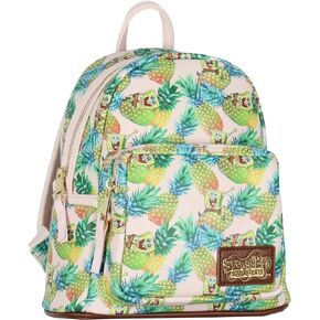 INTIMO Nickelodeon SpongeBob SquarePants Cartoon Pineapple Tossed Print Mini Backpack 10" in Saudi Arabia