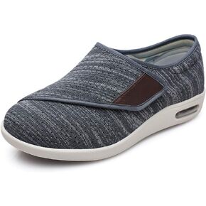 Women's Diabetic Shoes for Women Casual Adjustable Walking Shoes Wide Shoes for Elderly Swollen Feet Non-Slip Air Cushion Bottom Fattening and Widening