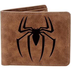 Spider Wallet,Wallet for Men,Engraved Personalized Leather Wallet,Superhero Gifts For Teen Boy Birthday Gift,Christmas Gifts (Spider) in Saudi Arabia