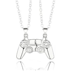 INENIMARTJ Game Controller Matching Necklaces Bracelets for Couples, Game Necklace for His and Hers, Best Friend Matching Necklace, Friendship Sister Necklace for Women Girls