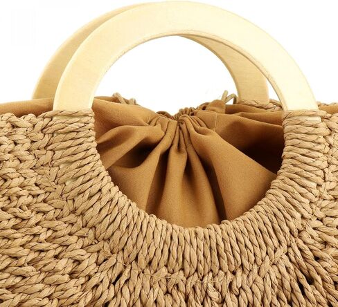 Womens Large Straw Bags Beach Tote Bag Handwoven Hobo Bag Summer Beach Bag Straw Handbag in Saudi Arabia
