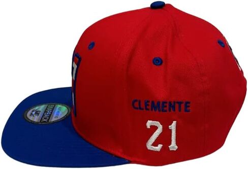 قبعة كليمنتي 21 مسطحة المنقار مطرزة بعلم بورتوريكو in Kuwait