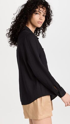 Z SUPPLY Women's Kaili Button Up Gauze Top in Saudi Arabia