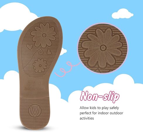 صنادل Vonair Girls Strappy Gladiator للصيف مع صنادل مريحة بسحاب للكاحل in Kuwait