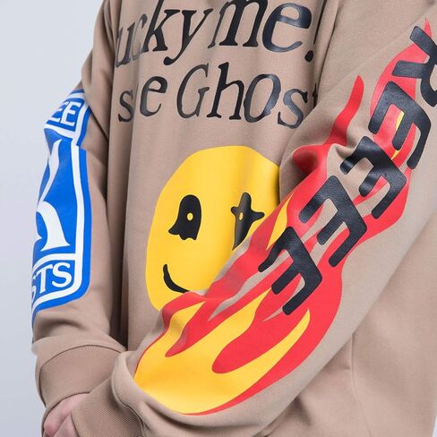 هوديس جرافيك للرجال Lucky Me I See Ghosts بلوفر هوديس هيب هوب in Kuwait