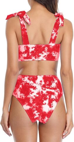 beautyin Women Two Piece Bikini Set Crop Top Swimsuit High Waisted Bathing Suit in Saudi Arabia