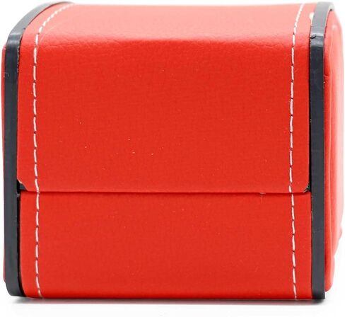 Watch Box Holder Organizer, PU Leather Travel Jewelry Bracelet Storage Gift Case Single Grid, Red in Saudi Arabia