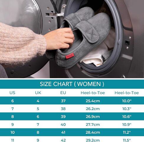شبشب نسائي من HomeTop قابل للتعديل، حذاء منزلي مريح من الإسفنج الذكي للاستخدام الداخلي والخارجي in Kuwait