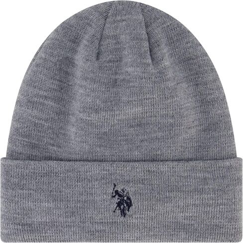 U.S. Polo Assn. Unisex-Adult Beanie Hat, Knit Winter Cap with Black Sherpa LiningBeanie Hat in Saudi Arabia