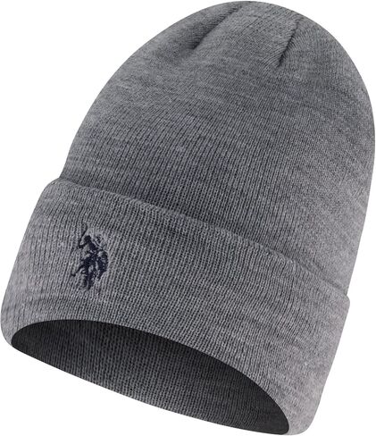 U.S. Polo Assn. Unisex-Adult Beanie Hat, Knit Winter Cap with Black Sherpa LiningBeanie Hat in Saudi Arabia