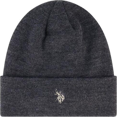 U.S. Polo Assn. Unisex-Adult Beanie Hat, Knit Winter Cap with Black Sherpa LiningBeanie Hat in Saudi Arabia
