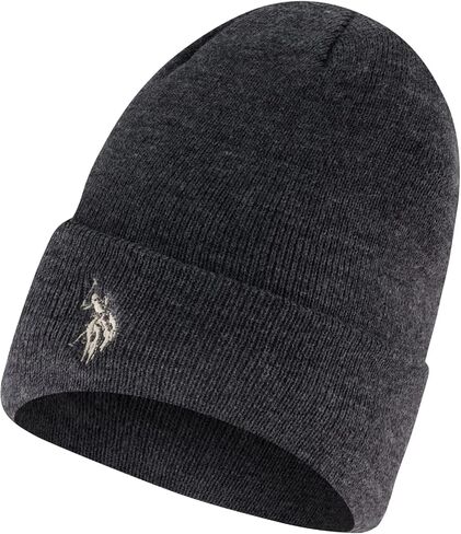U.S. Polo Assn. Unisex-Adult Beanie Hat, Knit Winter Cap with Black Sherpa LiningBeanie Hat in Saudi Arabia