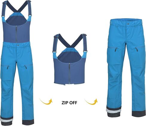 Little Donkey Andy Men's Waterproof Snow Ski Bib Pants Winter Snowboarding Overalls Ripstop Snowpants for Fishing Outdoor in Saudi Arabia