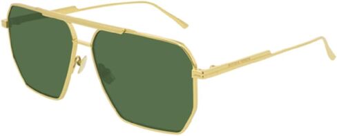 Bottega Veneta BV1012S Aviator Sunglasses for Men + BUNDLE with Designer iWear Eyewear Care Kit in Saudi Arabia