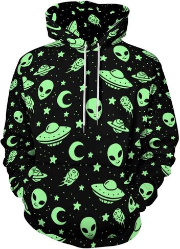 هوديس PIOKNGY للرجال، بلوفر رجالي رائع، سويت شيرت برسومات لطيفة مع جيوب in Kuwait