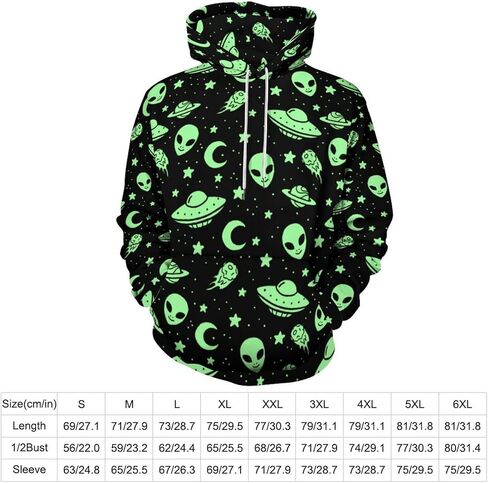 هوديس PIOKNGY للرجال، بلوفر رجالي رائع، سويت شيرت برسومات لطيفة مع جيوب in Kuwait