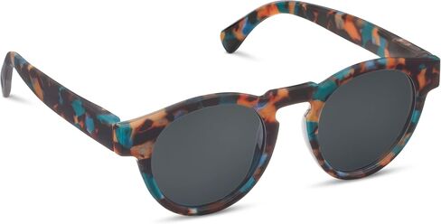 Peepers by PeeperSpecs Women's Nantucket Reading, Bifocal and Polarized Sunglasses Round, Teal Botanico, No Correction in Saudi Arabia