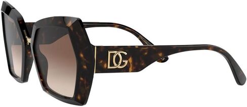 Dolce & Gabbana DG4377 Havana/Havana/Brown Gradient One Size in Saudi Arabia