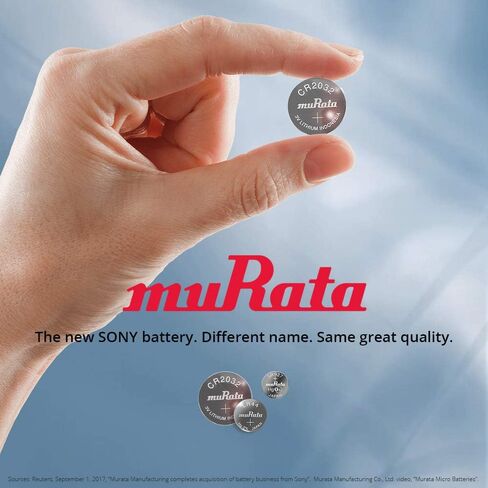 بطارية موراتا LR1130 AG10 389A 1.55 فولت خلية زر قلوية (5 بطاريات) in Kuwait