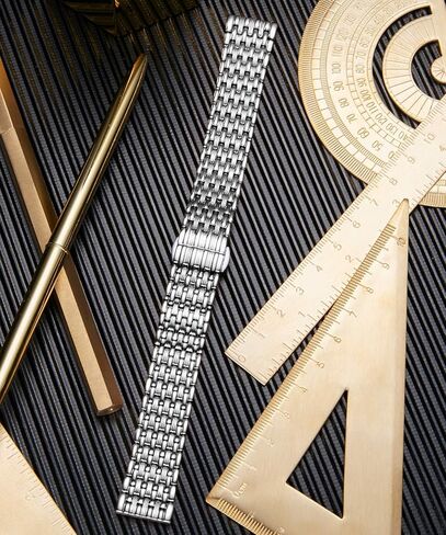 BINLUN شبكة رقيقة للغاية من الفولاذ المقاوم للصدأ حزام ساعة خفيف حزام ساعة مصقول أساور بديلة 20 مم للرجال والنساء مع مشبك فراشة in Kuwait