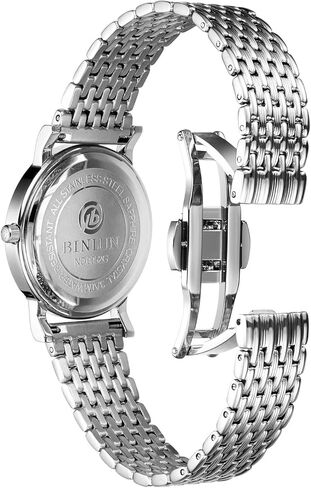 BINLUN شبكة رقيقة للغاية من الفولاذ المقاوم للصدأ حزام ساعة خفيف حزام ساعة مصقول أساور بديلة 20 مم للرجال والنساء مع مشبك فراشة in Kuwait