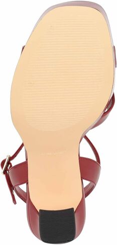 Nine West Women's IRIV Heeled Sandal, Red 600, 8 in Saudi Arabia