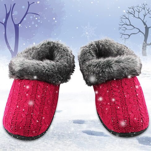 شبشب Magtoe نسائي محبوك من الإسفنج الذكي للأماكن المغلقة، حذاء منزلي من القطيفة الناعمة المضادة للانزلاق in Kuwait