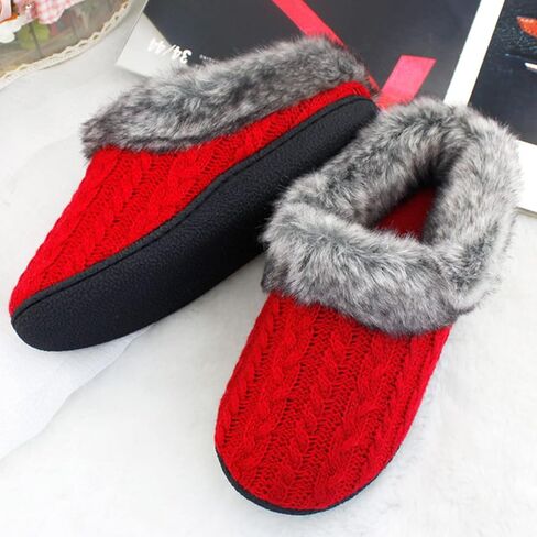 شبشب Magtoe نسائي محبوك من الإسفنج الذكي للأماكن المغلقة، حذاء منزلي من القطيفة الناعمة المضادة للانزلاق in Kuwait