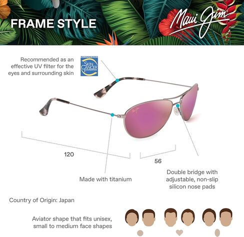 Maui Jim Men's and Women's Baby Beach Polarized Aviator Reading Sunglasses in Saudi Arabia
