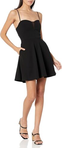 Speechless Women's Black Sleeveless Fit and Flare Party Dress in Saudi Arabia