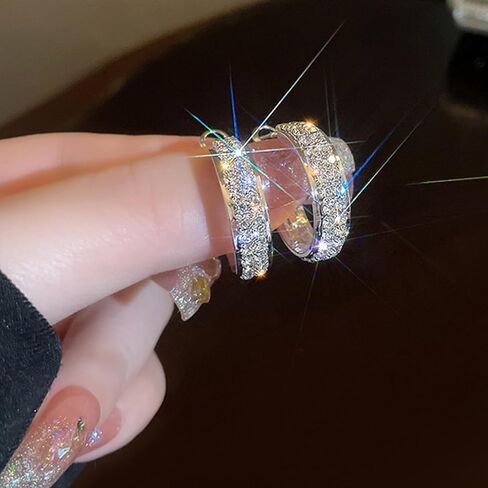 Lymphatic Activity Hoop Earrings Lymphatic Drainage Hoop Earrings for Women Girls Lymphvity Germanium Earrings Metiz Lymphatic Earrings Cubic Zirconia Earrings Jewelry Gifts in Kuwait