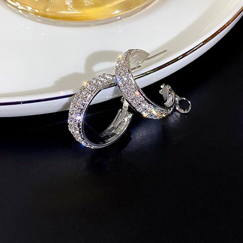 Lymphatic Activity Hoop Earrings Lymphatic Drainage Hoop Earrings for Women Girls Lymphvity Germanium Earrings Metiz Lymphatic Earrings Cubic Zirconia Earrings Jewelry Gifts in Kuwait