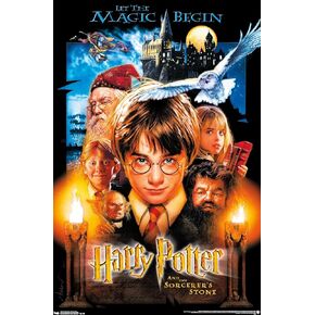 Trends International 24X36 Harry Potter and the Sorcerer's Stone - One Sheet Wall Poster, 24" x 36", Premium Unframed Version