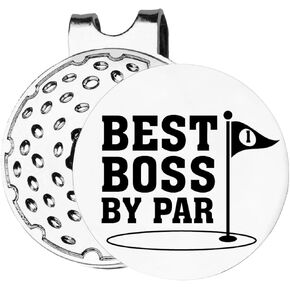 TSUYAWU Best Boss by Par Golf Ball Marker - علامة جولف مضحكة مع مشبك قبعة مغناطيسي هدية مبتكرة للجولف - إكسسوارات جولف هدايا لمحبي الجولف Golfer Boss in Kuwait