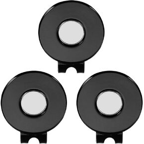 PATIKIL Magnetic Golf Hat Clip, 3 Pack Metal Golf Ball Marker Holder for Golf Caps Gloves, Black