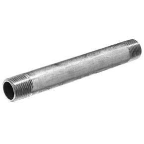 USA SEALING ZUSA-PF-5695 Aluminum Schedule 40 Pipe Nipple Threaded on Both Ends, 3/4" NPT, 3" Long, Silver