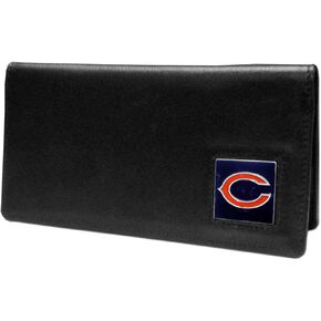 NFL Siskiyou Sports Fan Shop Chicago Bears Leather Checkbook Cover One Size Black