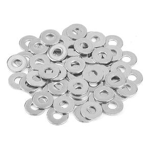 150Pcs 1/4" Inch Stainless Flat Washers,5/8" Outside Diameter, 18-8(304) Stainless Steel Washers Flat,Flat Washers