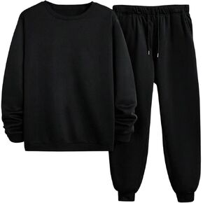 Men's 2 Piece Sweatsuit Sets Long Sleeve Pullover Sweatshirt and Drawstring Waist Sweatpants